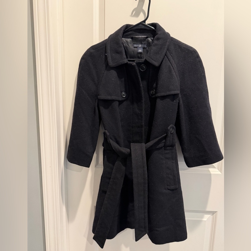 GAP Classic Black Trench Coat
